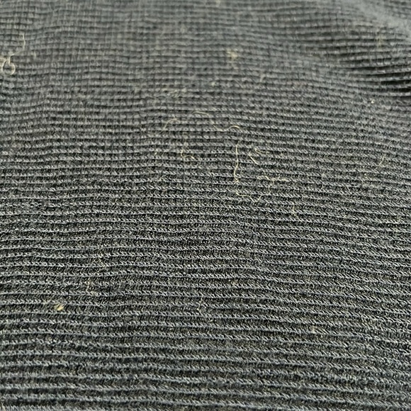 Ibex Navy Blue Waffle Knit Merino Wool Light Weight Pop Over Hoodie Sz S GUC - Picture 5 of 11